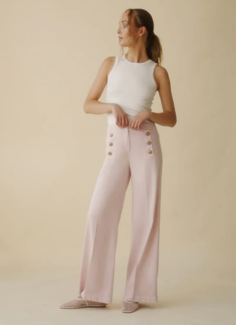 Bridget Sailor Button Denim Pant - Image 5