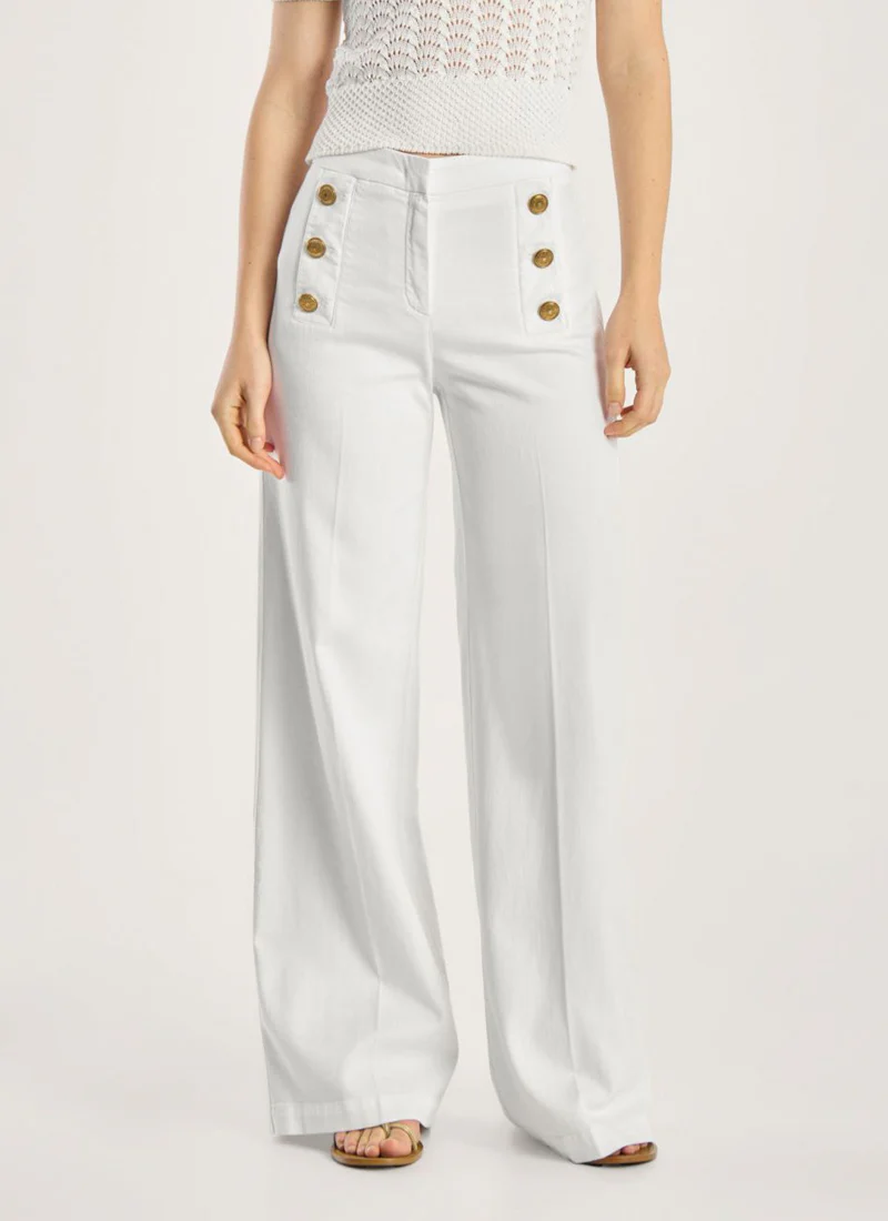 Bridget Sailor Button Denim Pant