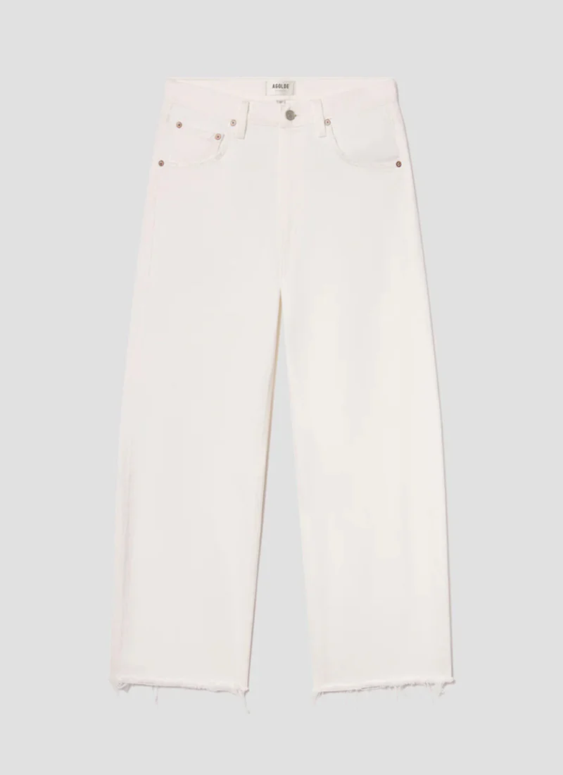 Low Curve Fray Wide Leg Jeans - Image 7