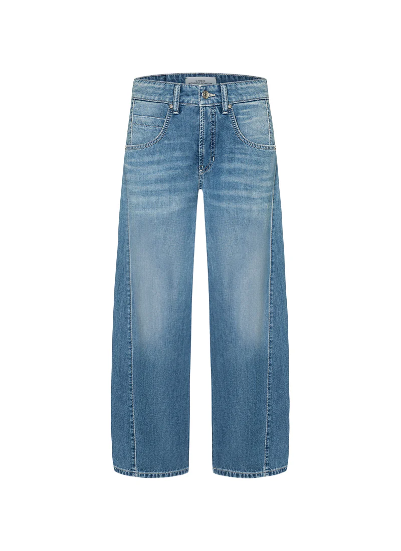 Orla Barrel Leg Cropped Jeans - Image 6
