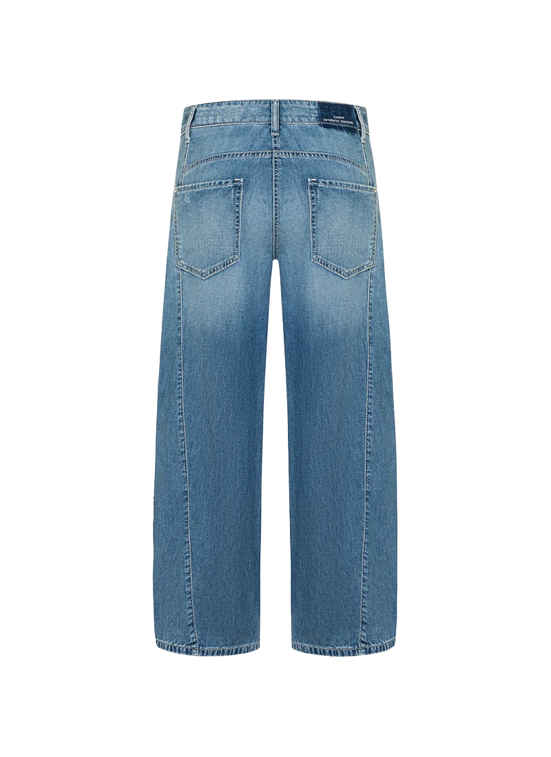 Orla Barrel Leg Cropped Jeans - Image 7