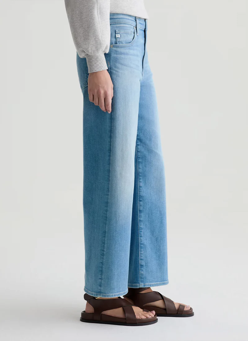Saige Wide Leg Crop Jeans - Image 2