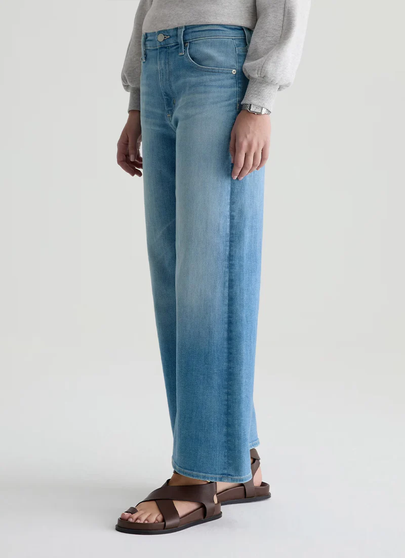 Saige Wide Leg Crop Jeans - Image 6