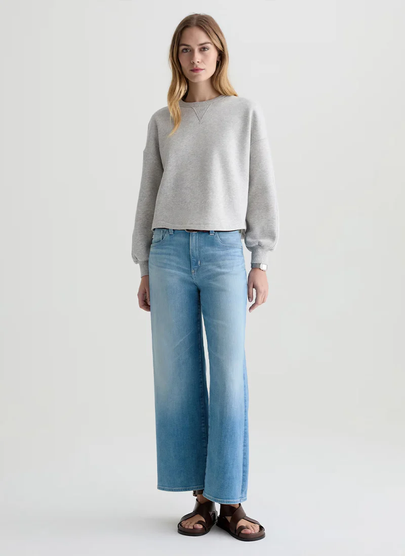 Saige Wide Leg Crop Jeans - Image 7