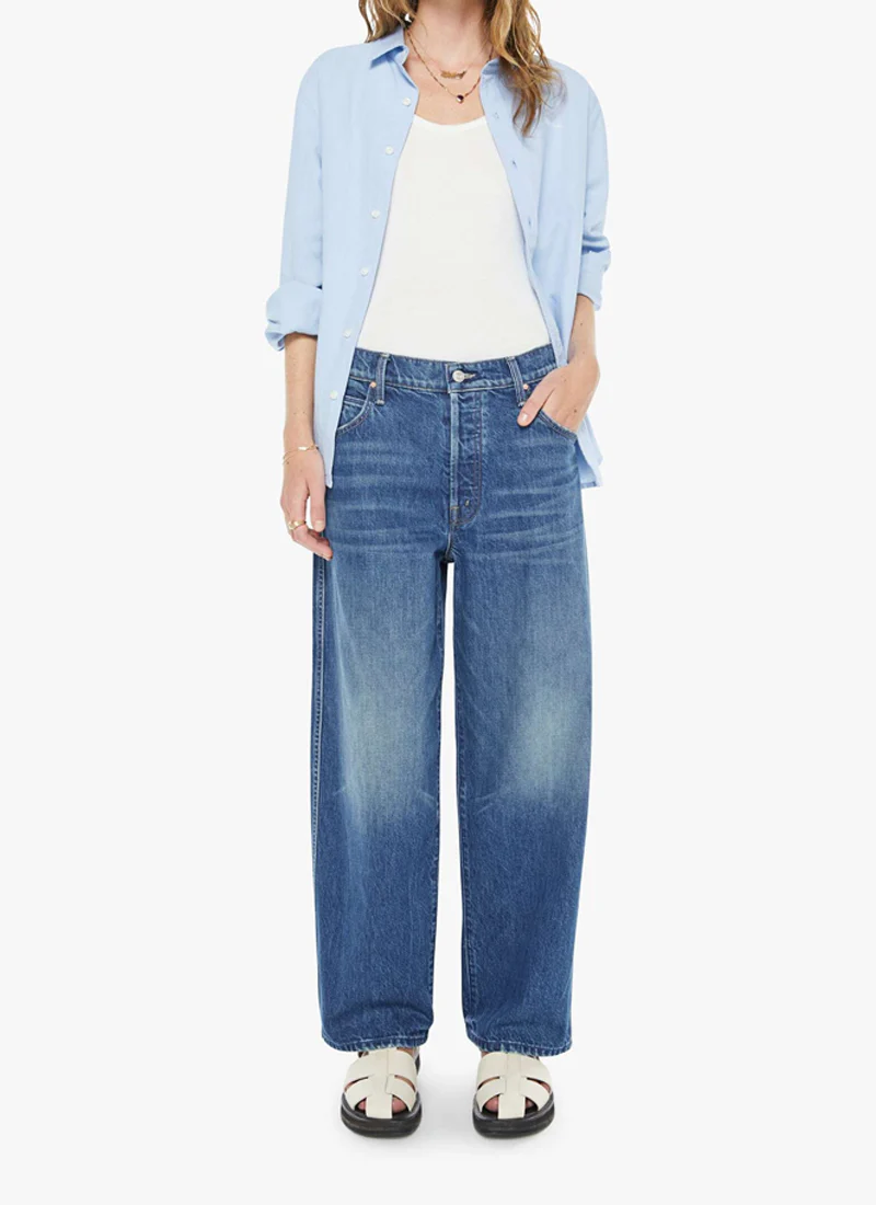 The Delinquent Button Ankle Wide Leg Jeans - Image 6