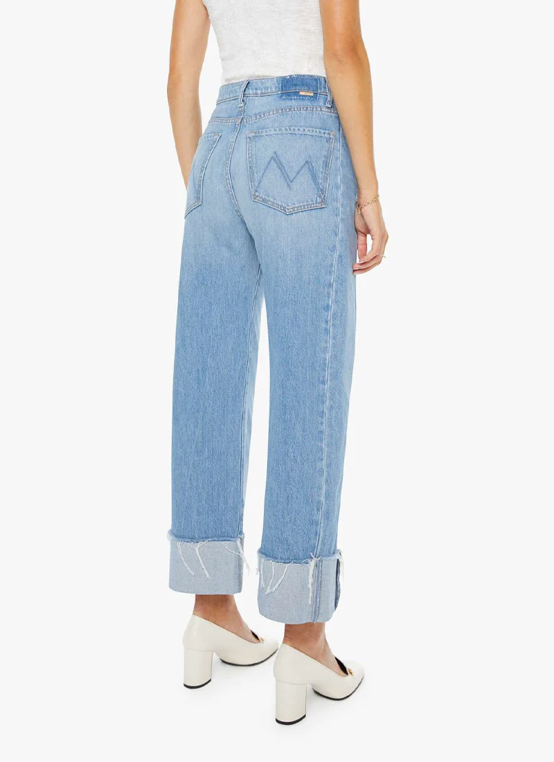 The Half Pipe Ankle Cuff Fray Wide Leg Jeans - Image 2