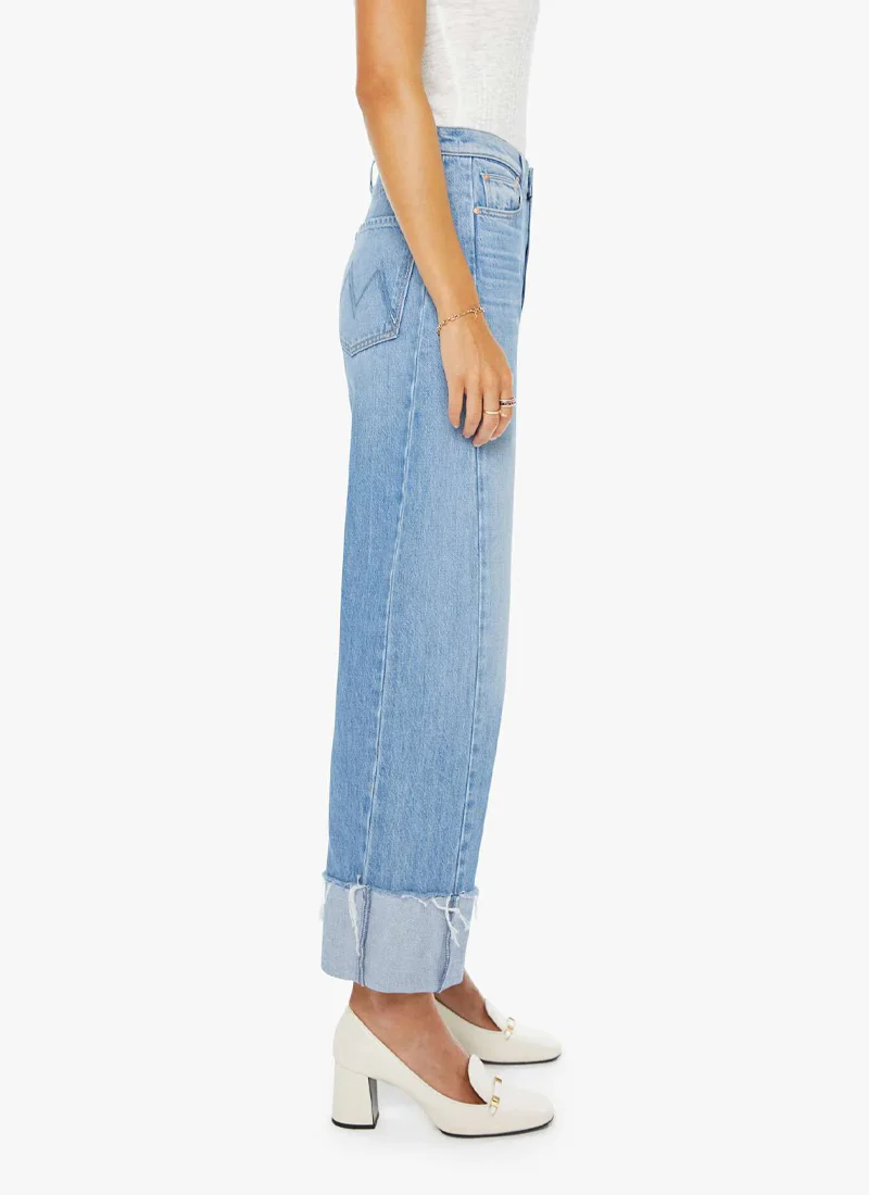 The Half Pipe Ankle Cuff Fray Wide Leg Jeans - Image 3