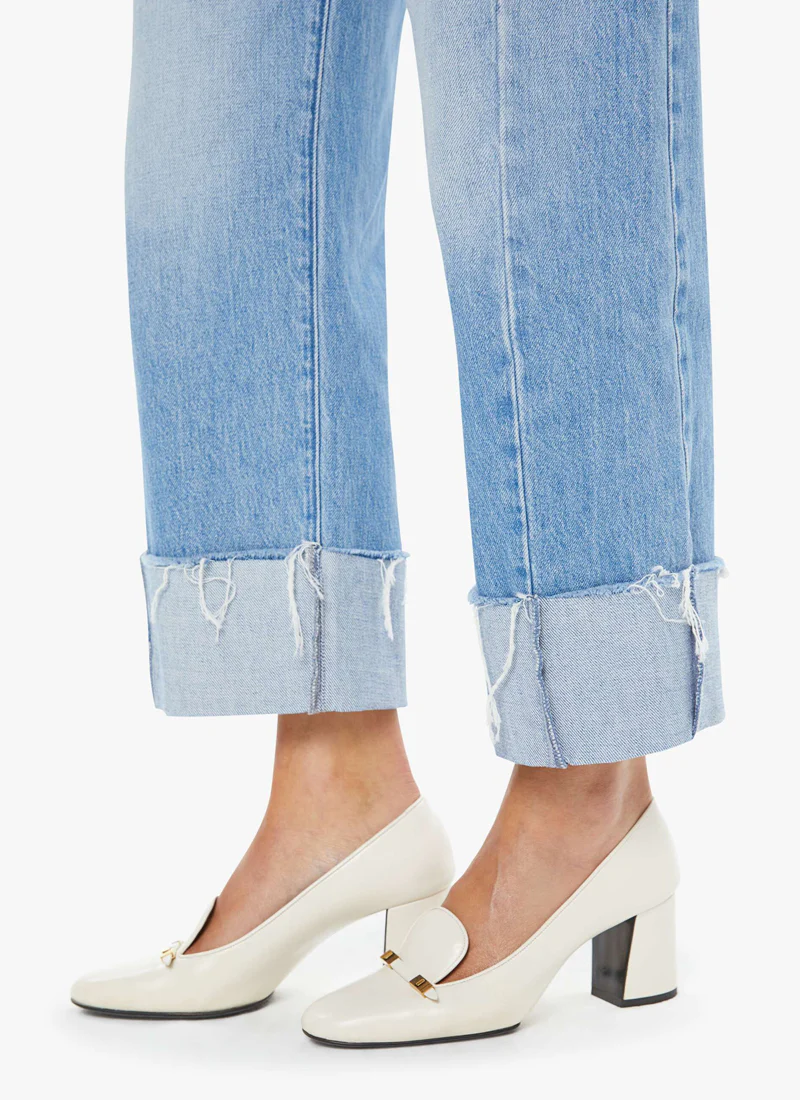 The Half Pipe Ankle Cuff Fray Wide Leg Jeans - Image 4