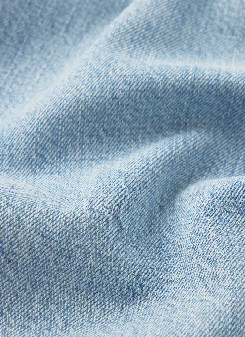 The Off Duty Drawstring Bow Wide Leg Jeans - Image 6
