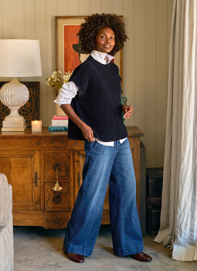 West Village Italian Wide Leg Jeans - Image 3