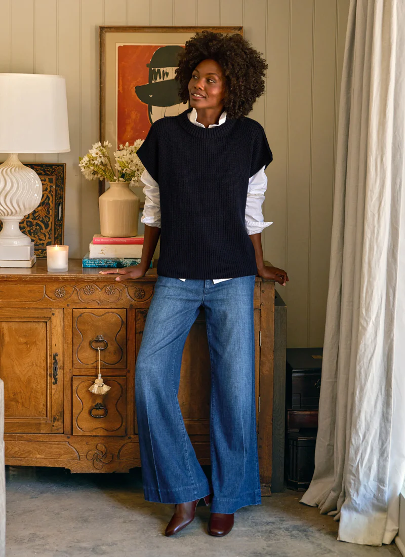 West Village Italian Wide Leg Jeans - Image 4