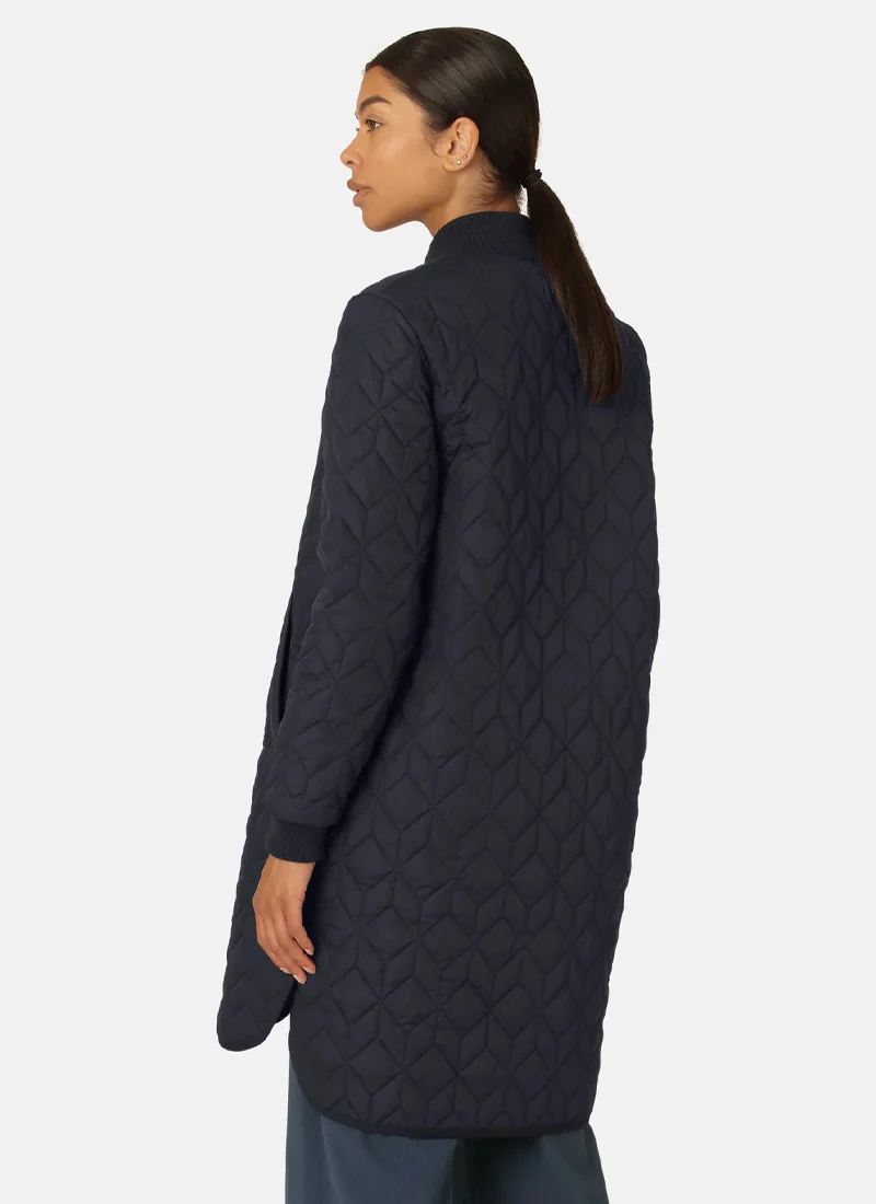 Long Diamond Quilt Coat - Image 2