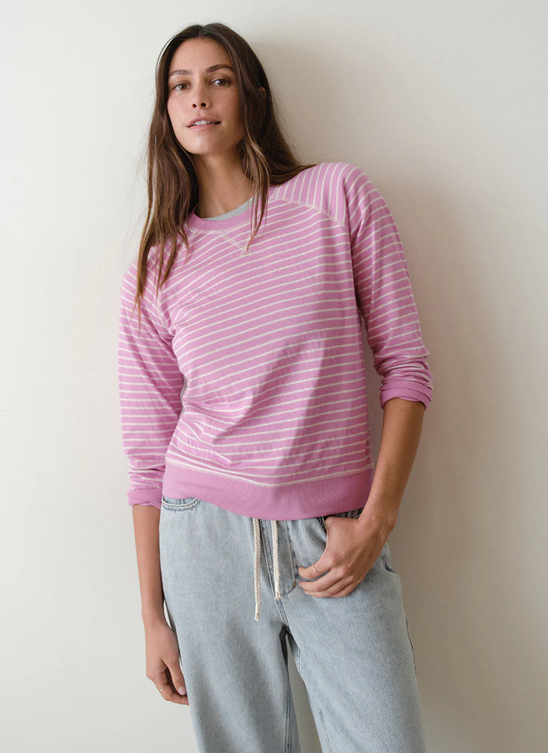 Reversible Raglan Crewneck Sweatshirt