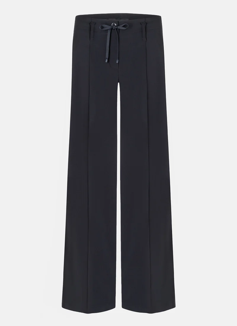 Addison Wide Leg Drawstring Pleat Trouser - Image 6
