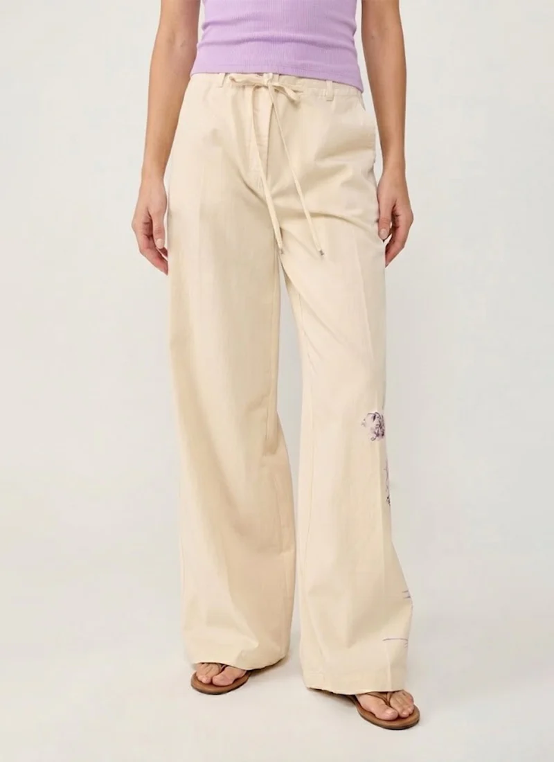 Adrienne Drawstring Floral Pant