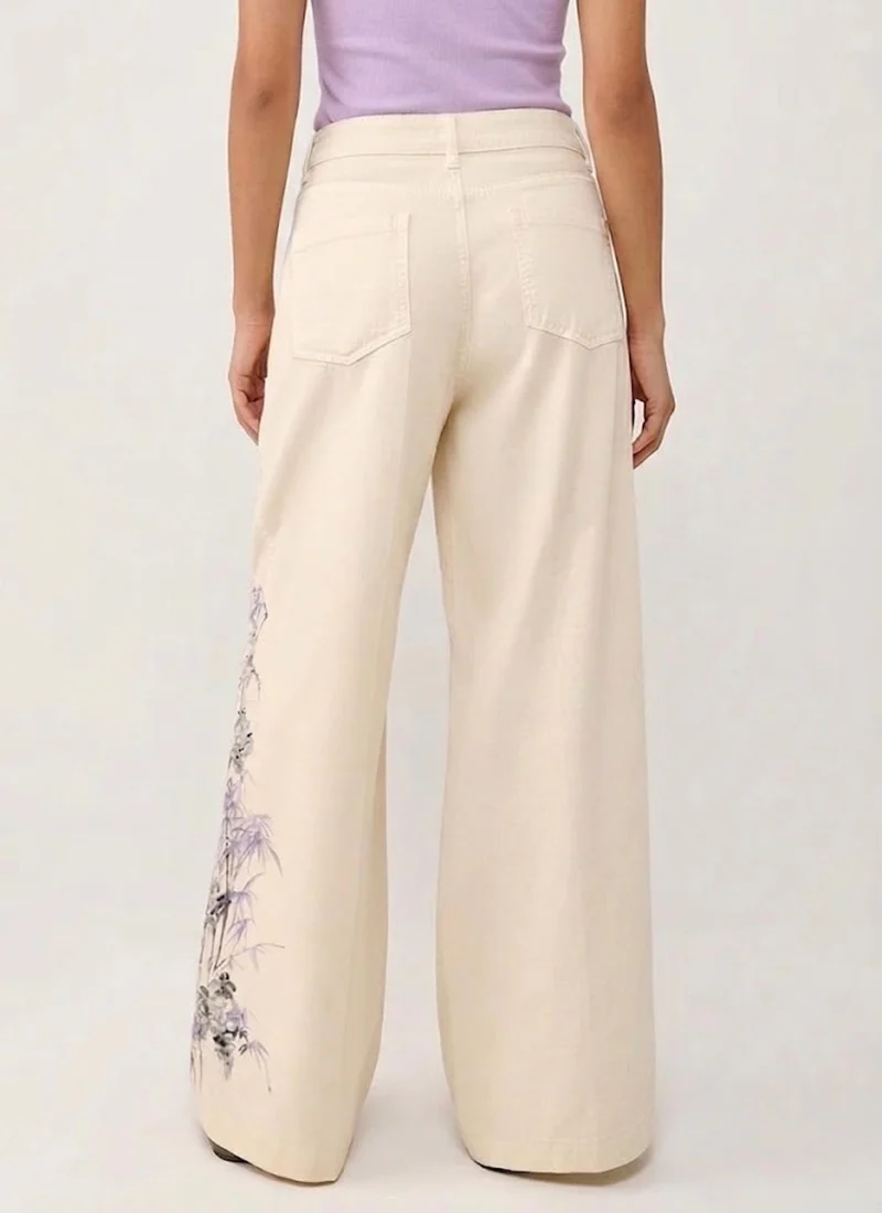 Adrienne Drawstring Floral Pant - Image 3