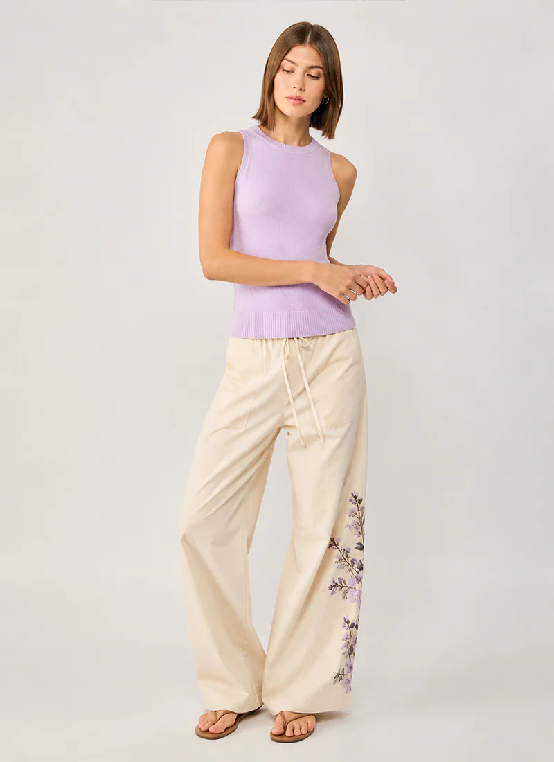 Adrienne Drawstring Floral Pant - Image 4