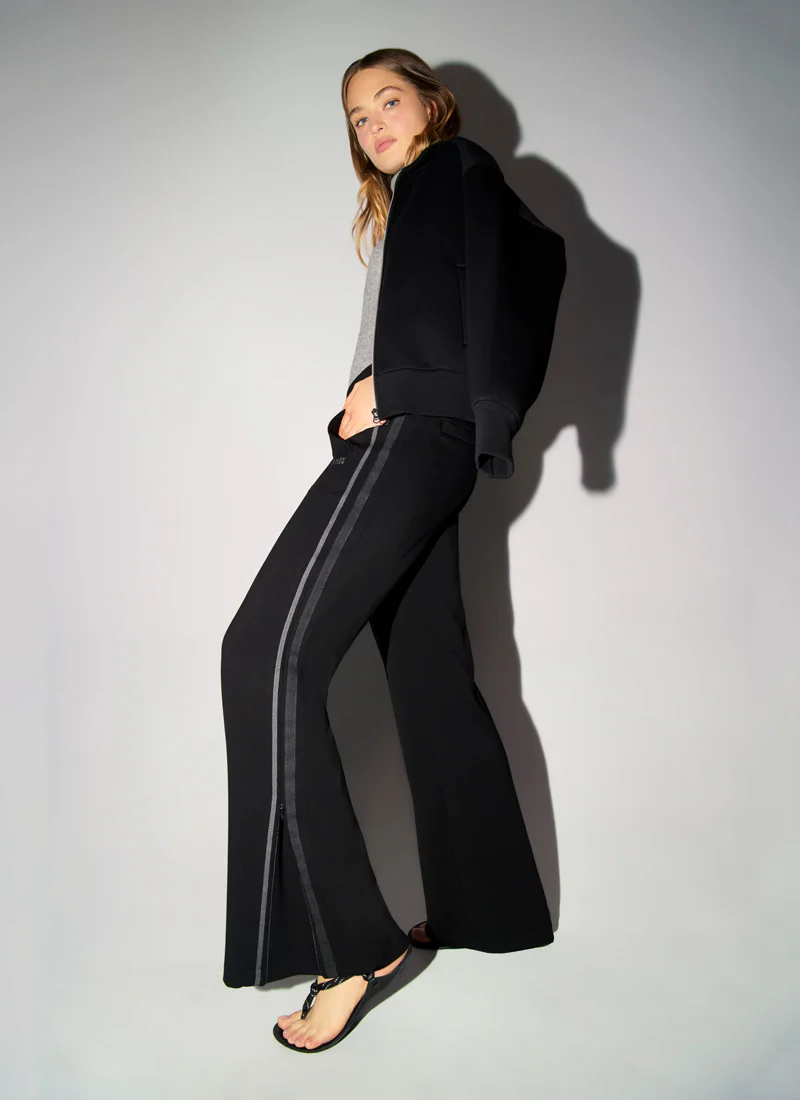Amelia Side Stripe Zipper Jersey Pant - Image 7