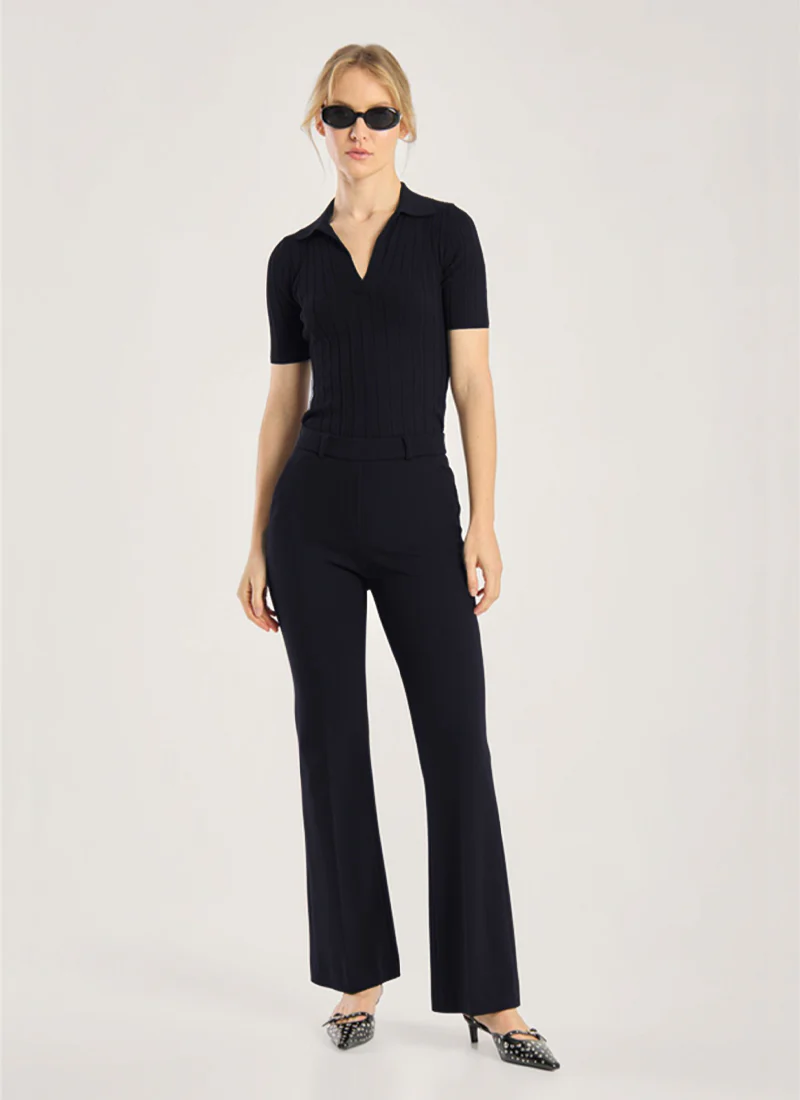 Asha Italian Jersey Flare Pant - Image 2