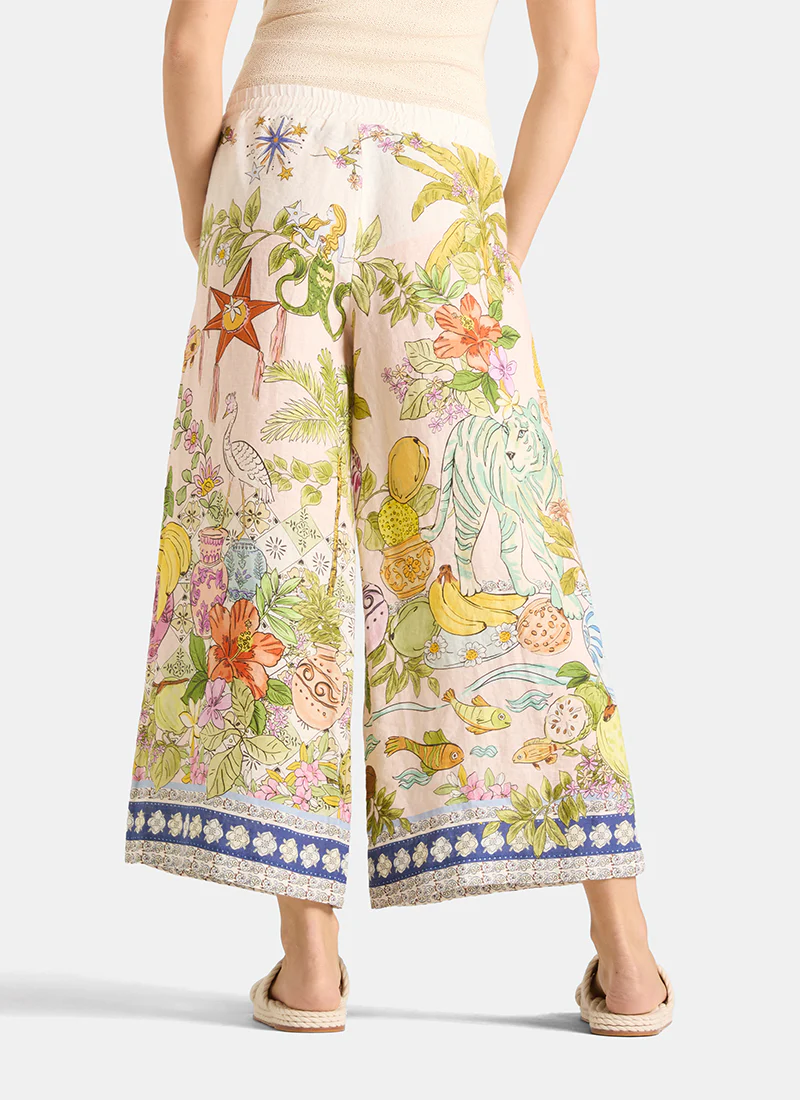 Candice Plain Linen Pants - Image 3