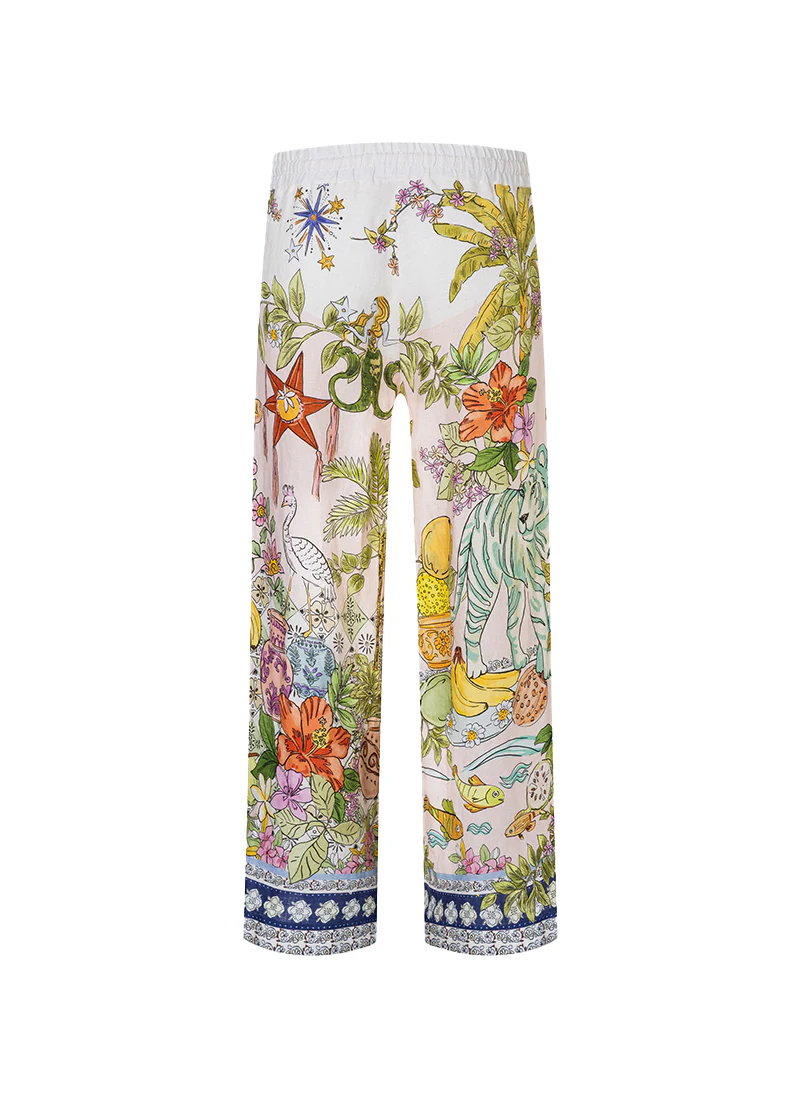 Candice Plain Linen Pants - Image 5