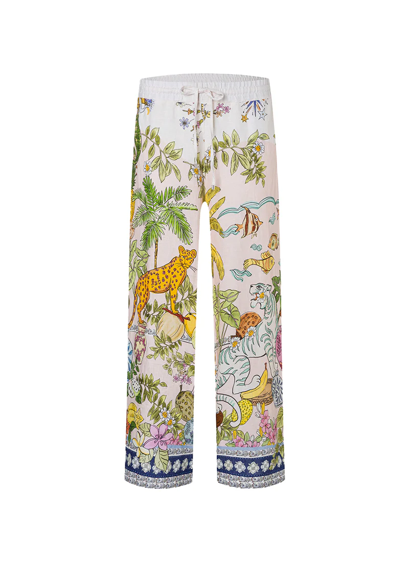 Candice Plain Linen Pants - Image 6
