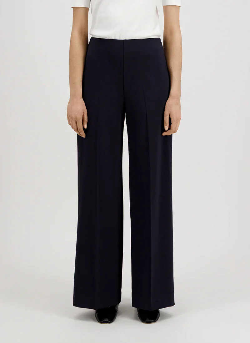 Crepe Viscose Flared Trousers