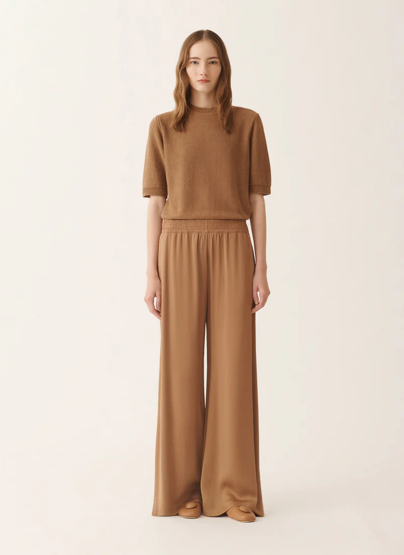 Amelia Enver Satin Wide Leg Pant - Image 3