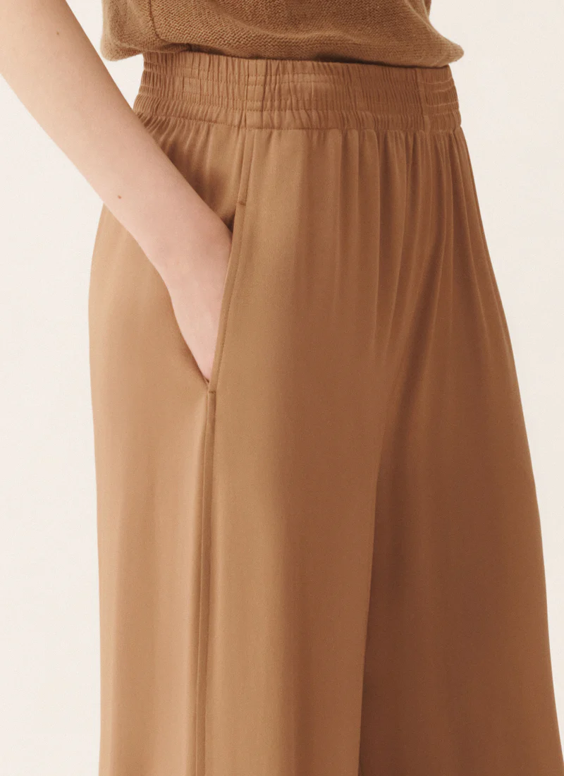 Amelia Enver Satin Wide Leg Pant - Image 4