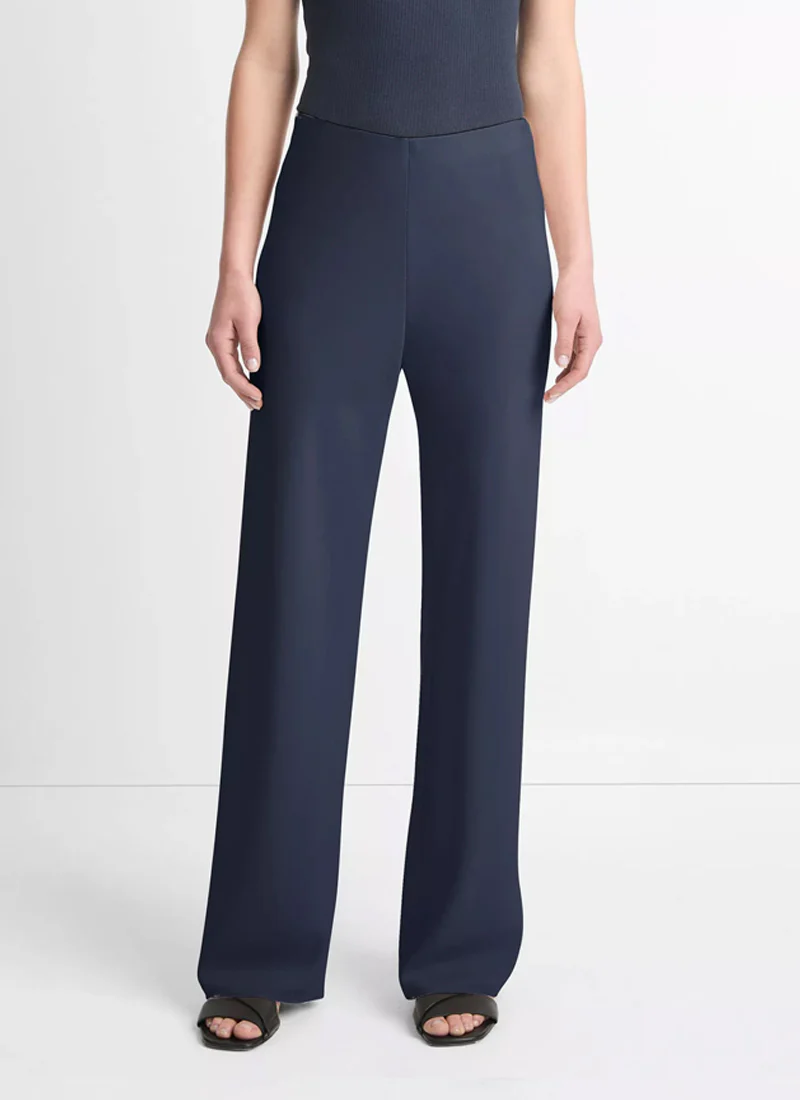 Colette High-Rise Crepe Bias Pant