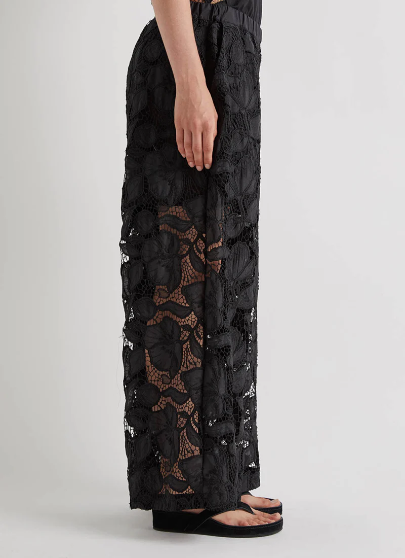 Lace Wide Leg Pull On Pant - Image 2