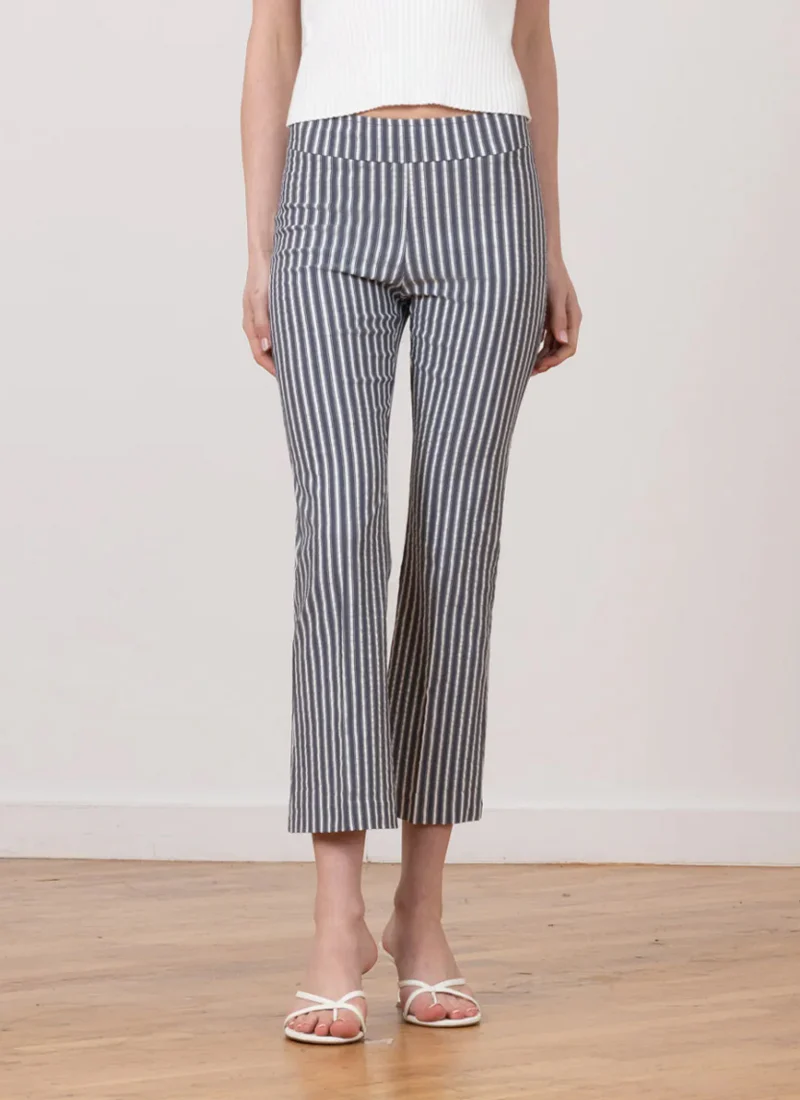 Leo Bistro Stripe Crop Flare Pant