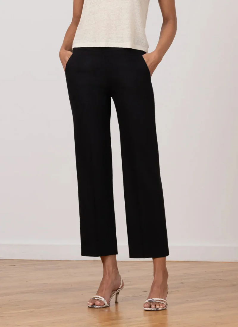 Grace Linen Wide Leg Ankle Pant