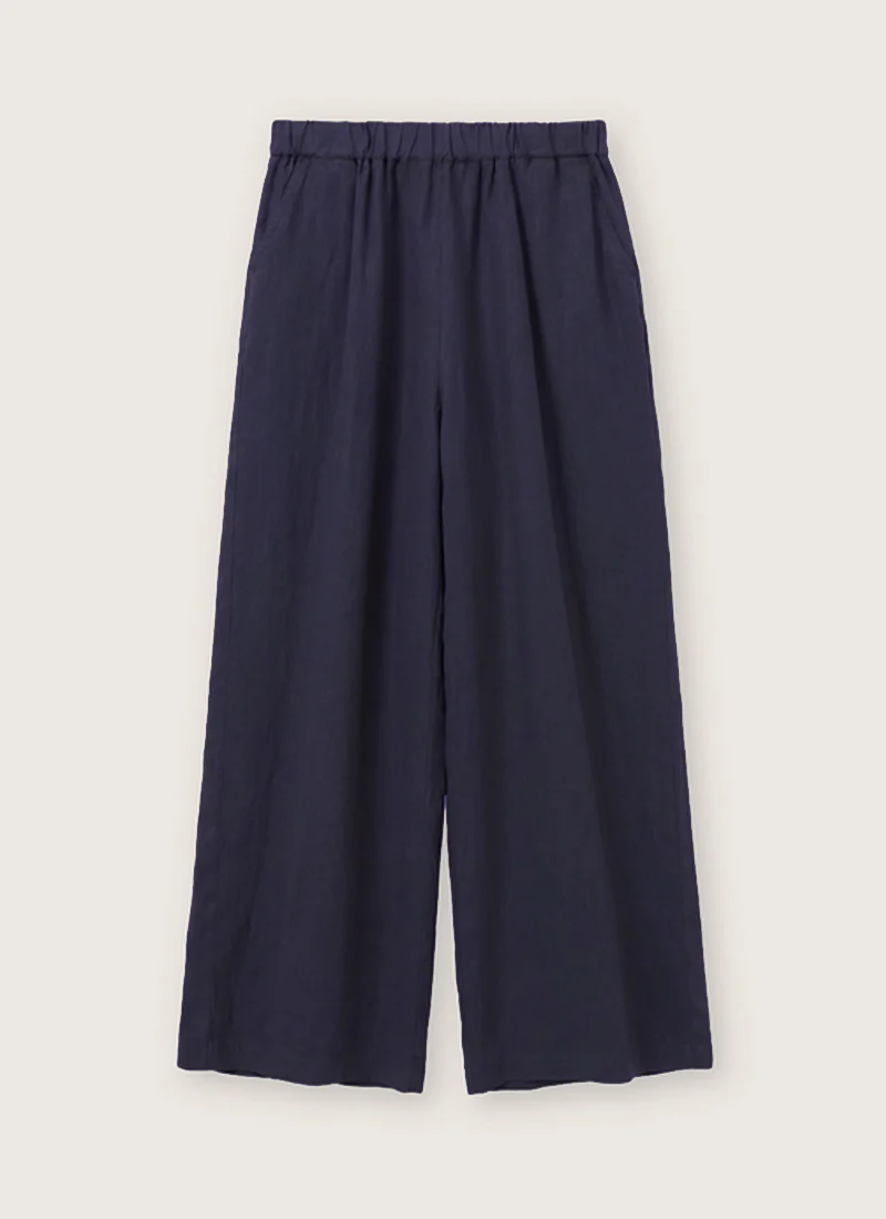 Linen Wide Leg Trouser - Image 4