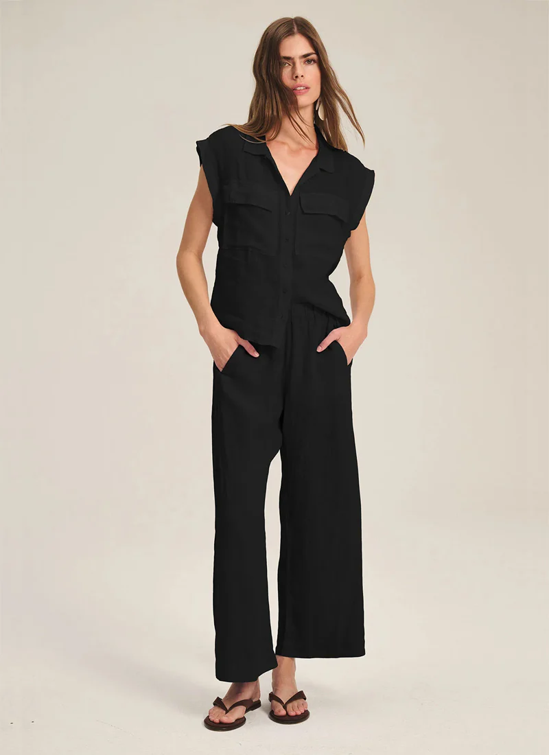Lola Woven Linen Pant - Image 4