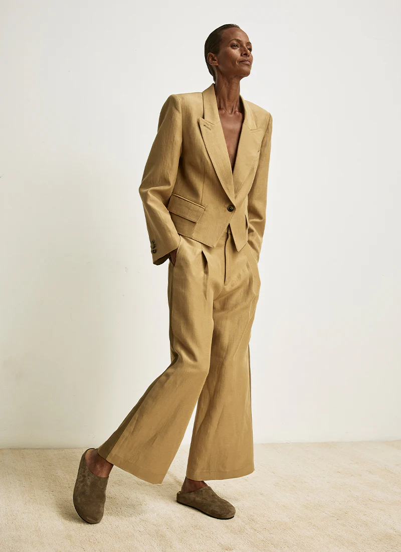 Tux Stripe Crop Pleated Trouser - Image 7