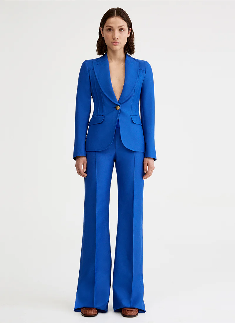 Wide Leg Pintuck Trouser - Image 4