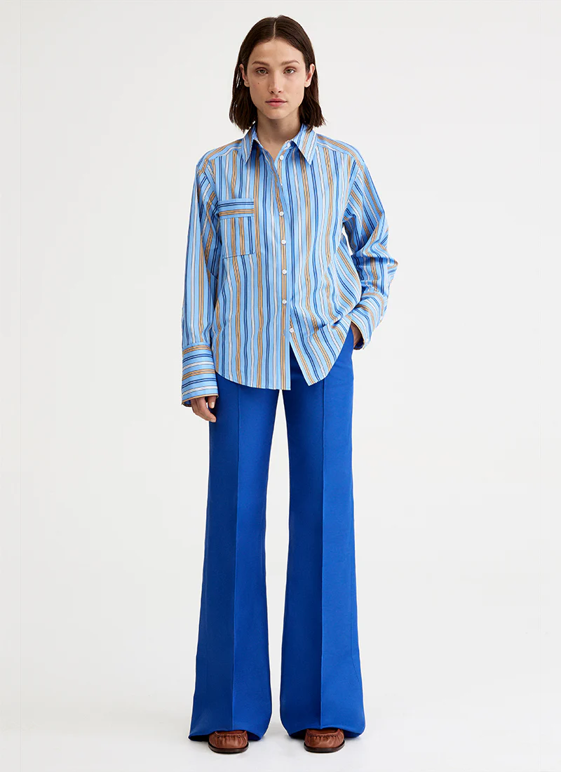 Wide Leg Pintuck Trouser - Image 5