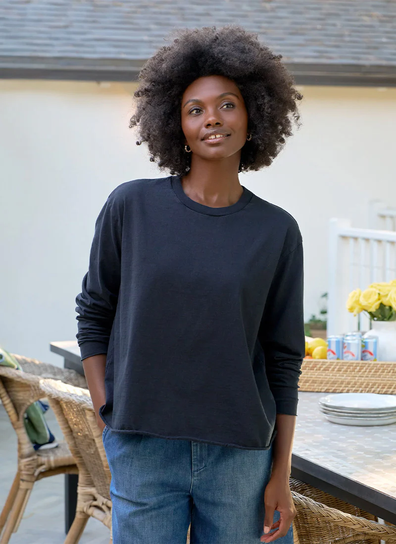 Quinn Long Sleeve Crewneck Tee