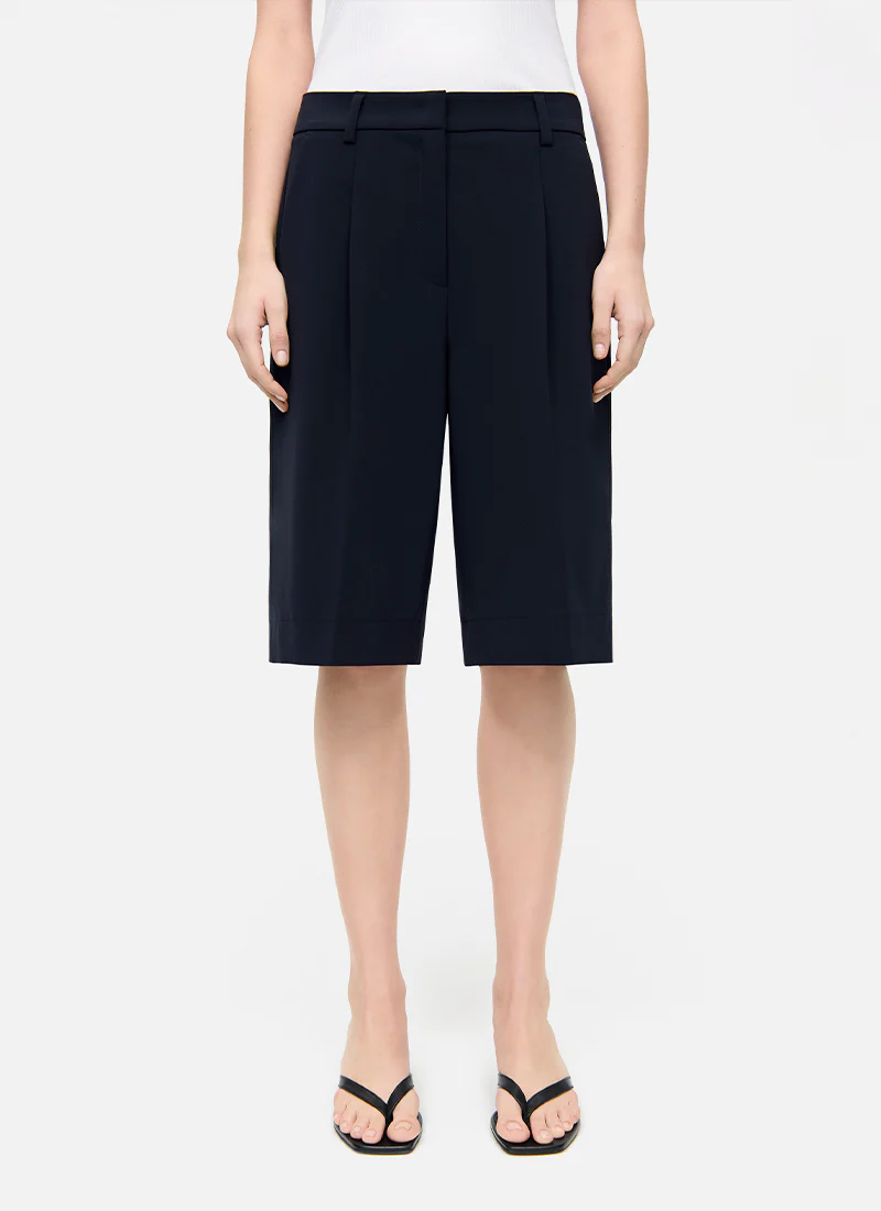 Anna Crepe Bermuda Shorts