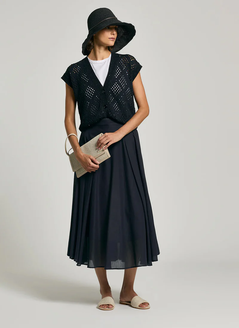 Micro Sequin Sleeveless Cardigan - Image 5