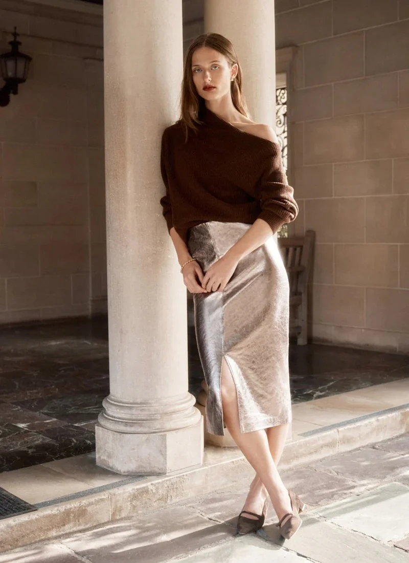 Esme Metallic Skirt - Image 6