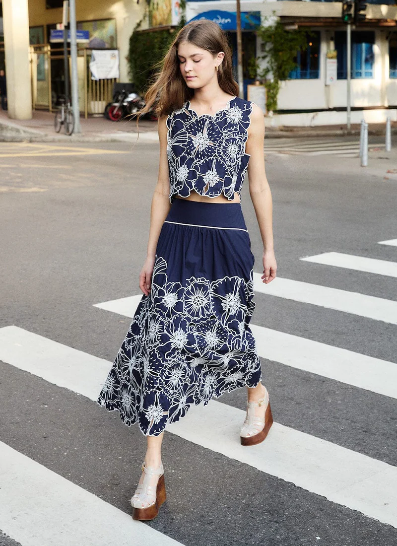 Flowers Richelieu Skirt - Image 2
