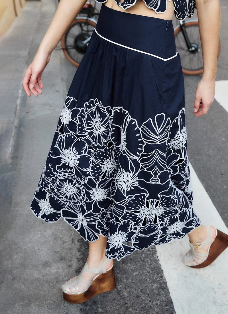 Flowers Richelieu Skirt - Image 3