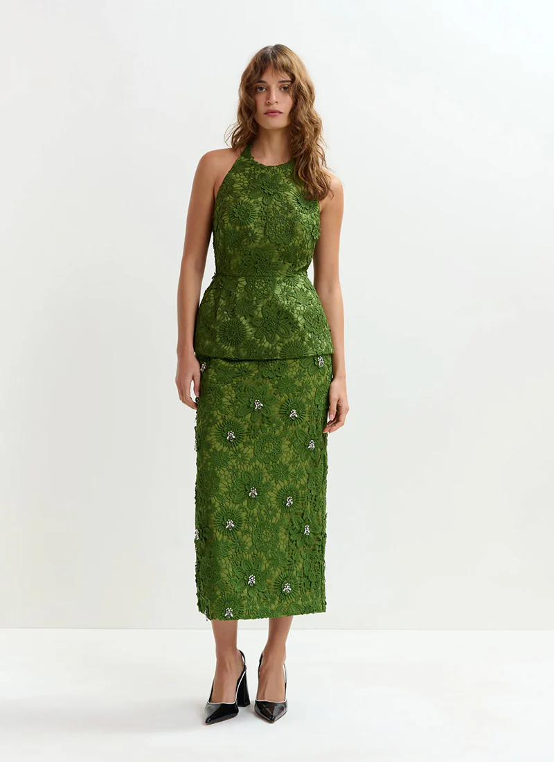 Jourget Lace Pencil Skirt - Image 4