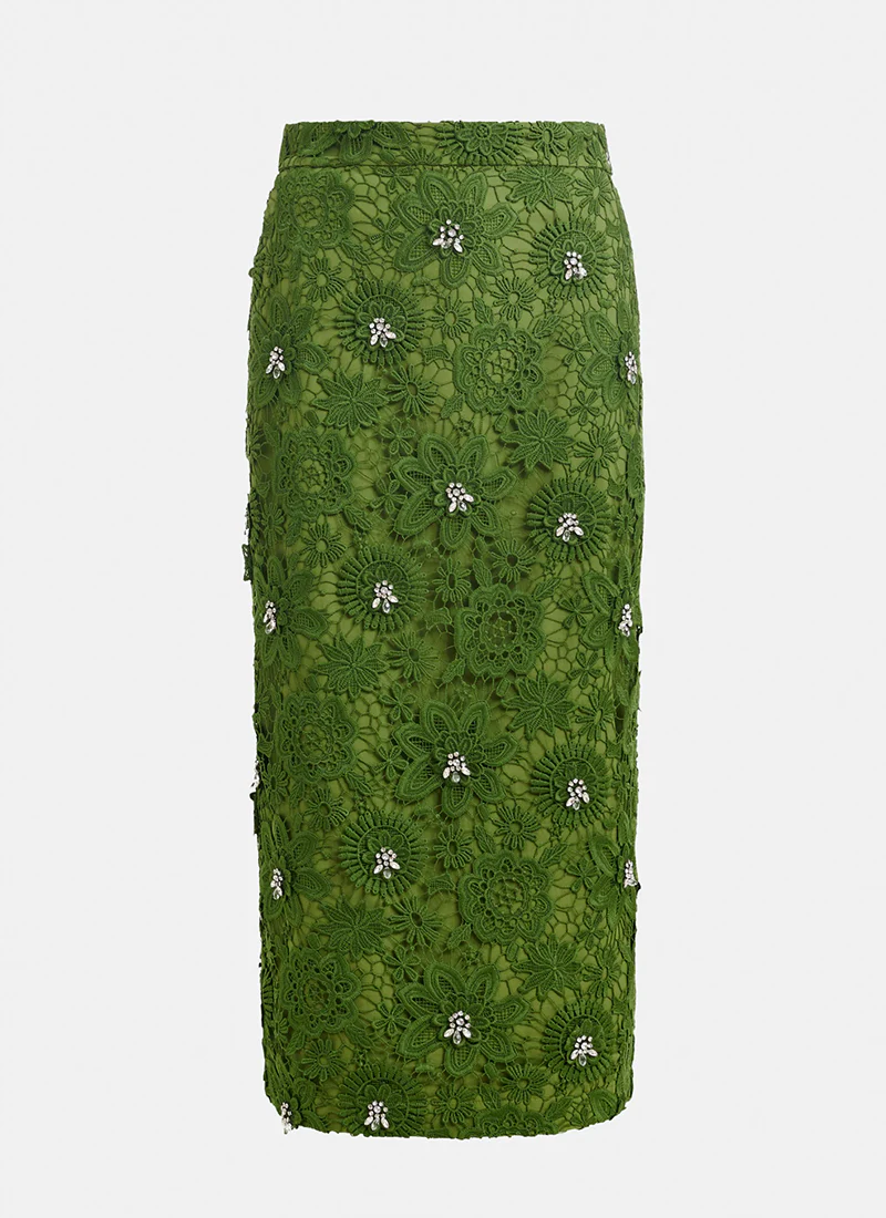 Jourget Lace Pencil Skirt - Image 6