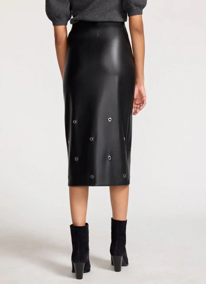 Rai Faux Leather Skirt - Image 2