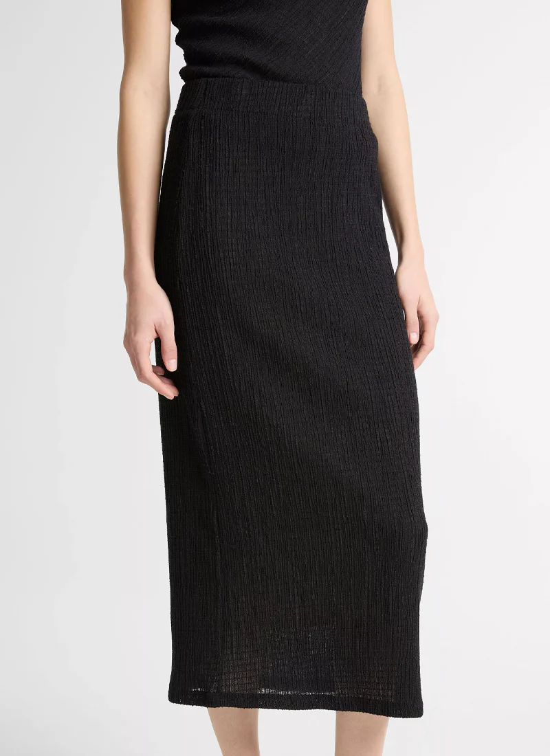 Shadow Grid Midi Skirt - Image 3