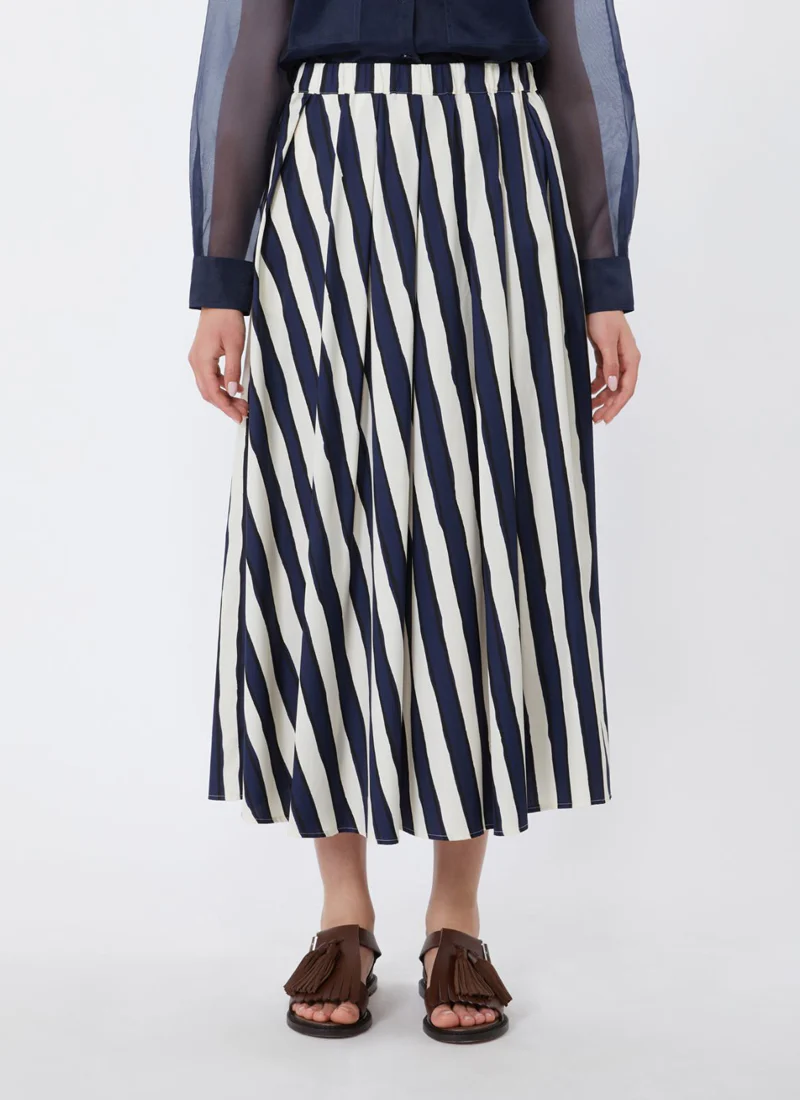 Uomo Cotton Midi Skirt