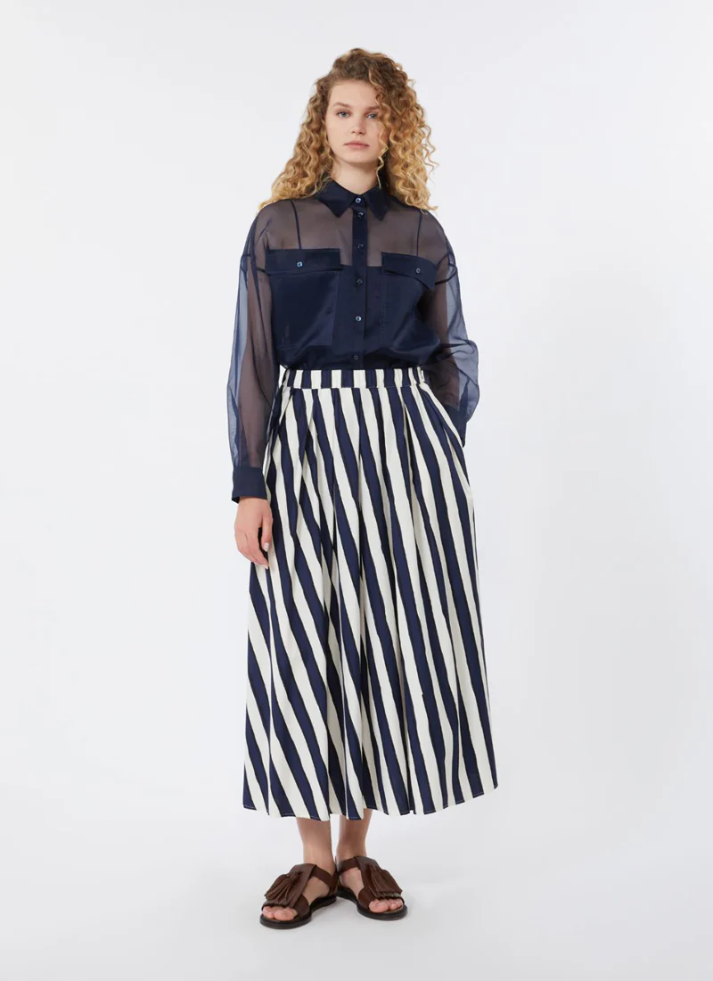 Uomo Cotton Midi Skirt - Image 3